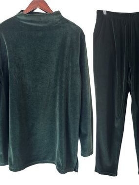 JONESWEAR 2 Piece Velour Loungewear Set Athleisure Sz L